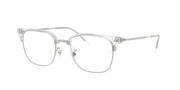 Ray-Ban RX7216 Transparent On Silver Eyeglasses