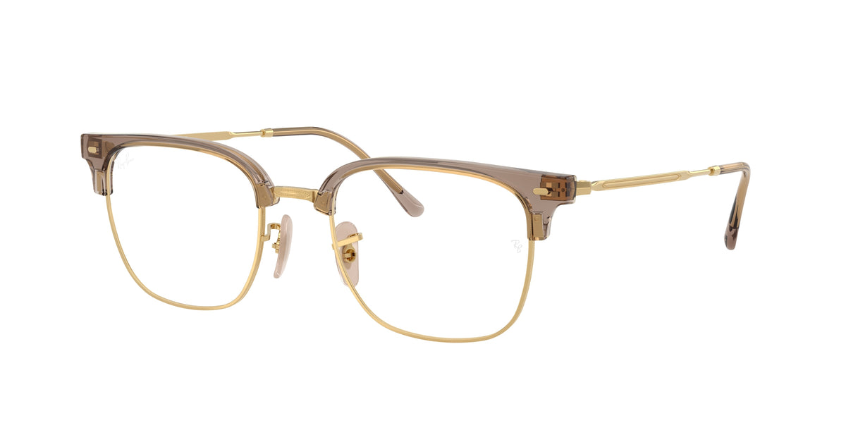 Ray-Ban RX7216 Beige On Gold Eyeglasses