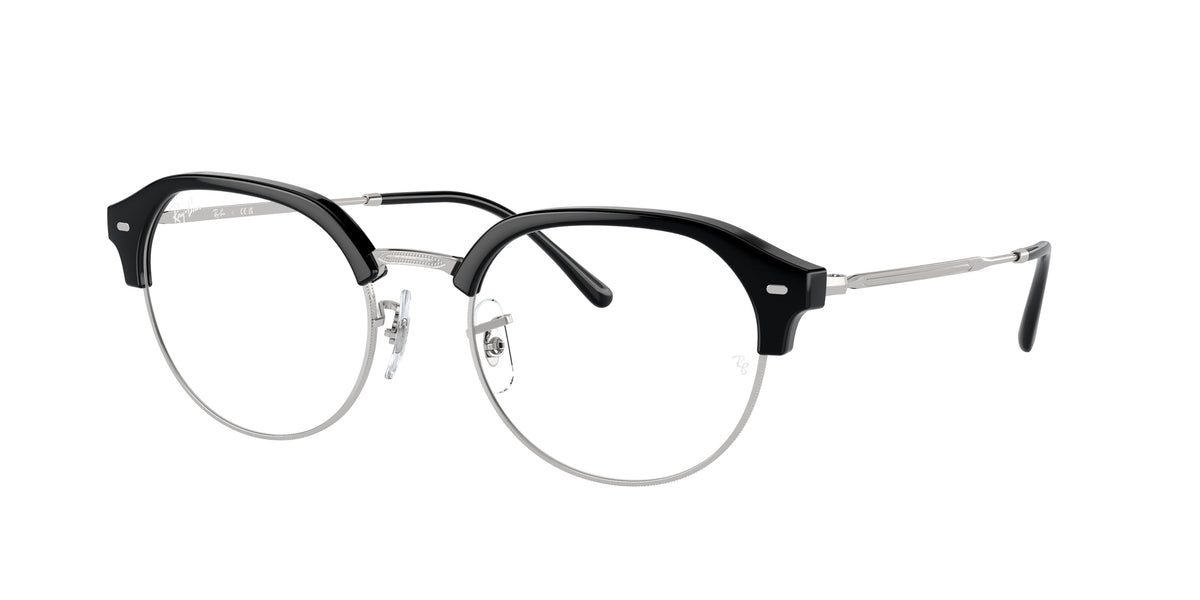 Ray-Ban RX7229 Black On Silver Eyeglasses