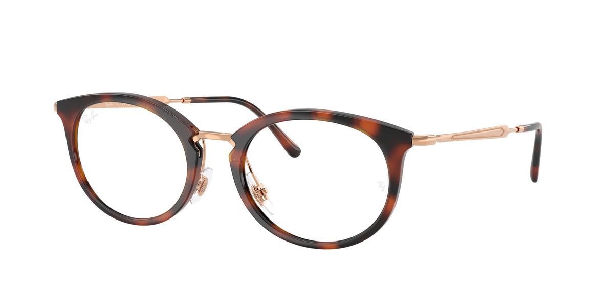 Ray-Ban RX7255 Striped Havana Eyeglasses