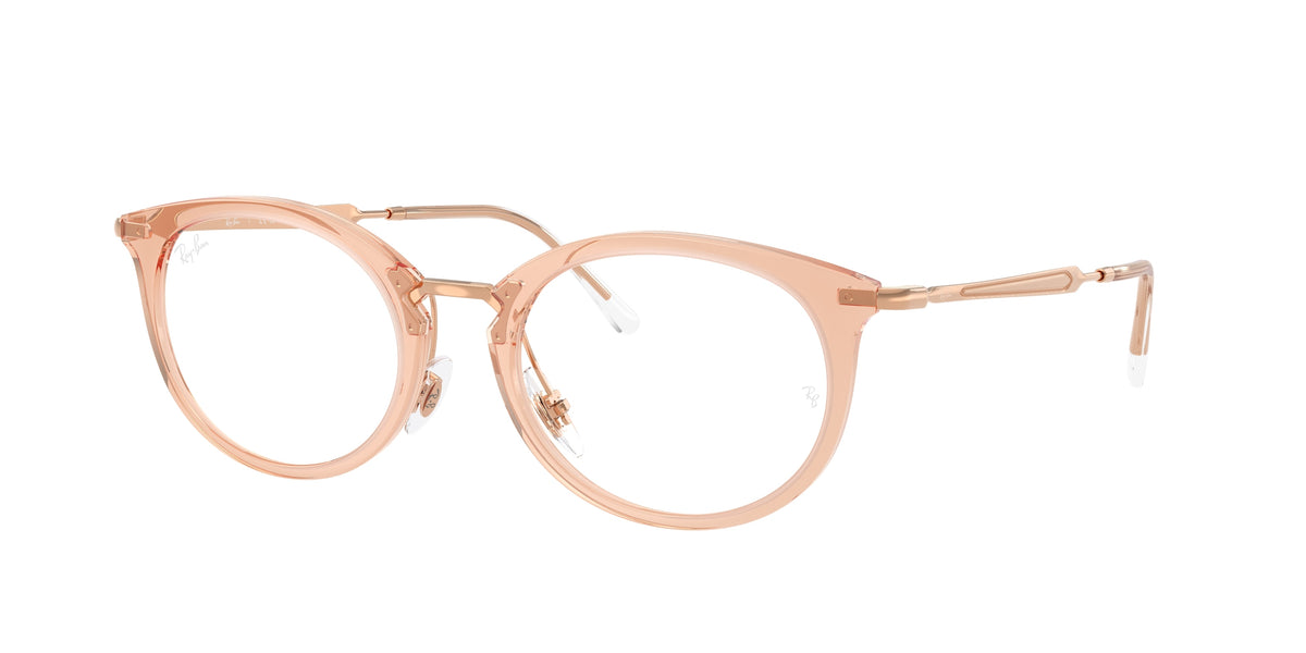 Ray-Ban RX7255 Transparent Beige Eyeglasses