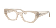 Ray-Ban RX7330 Shiny Cloudy Warm White Eyeglasses