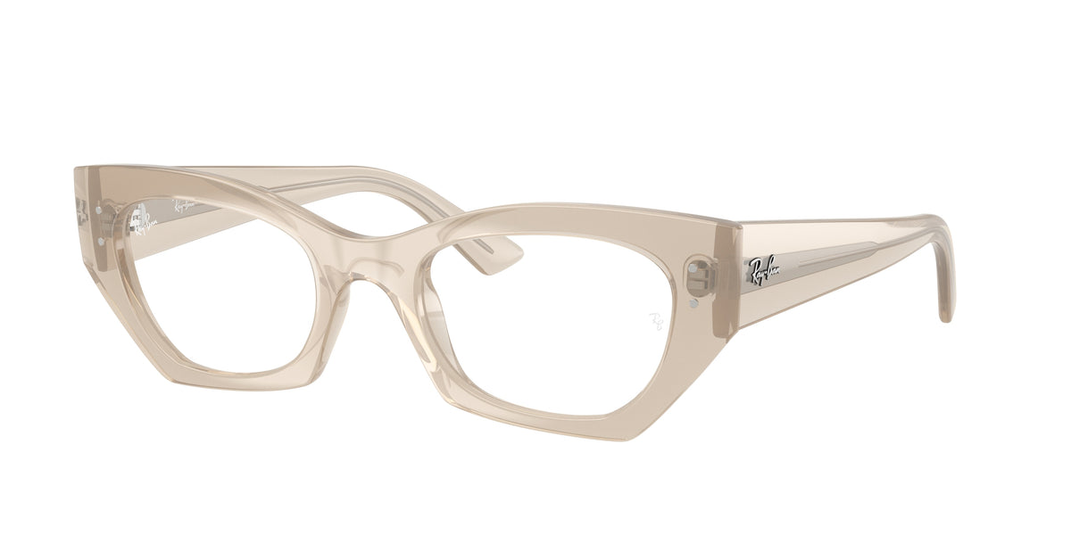 Ray-Ban RX7330 Shiny Cloudy Warm White Eyeglasses