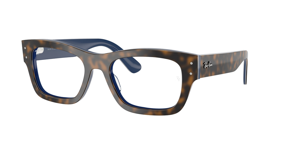 Ray-Ban RX7683V Havana Grey On Gradient Blu Eyeglasses