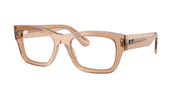 Ray-Ban RX7683V Transparent Light Brown Eyeglasses