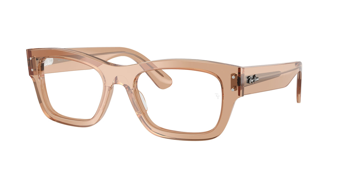 Ray-Ban RX7683V Transparent Light Brown Eyeglasses
