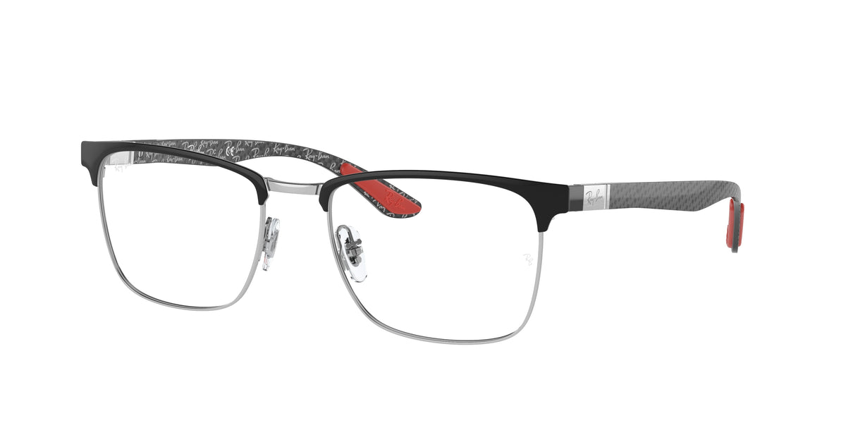 Ray-Ban RX8421 Black On Silver Eyeglasses