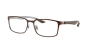 Ray-Ban RX8424 Matte Brown & Gunmetal Eyeglasses