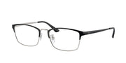 Ray-Ban RX8772D Black On Silver Eyeglasses