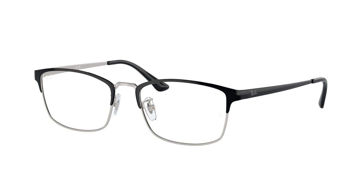 Ray-Ban RX8772D Black On Silver Eyeglasses