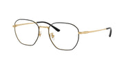 Ray-Ban RX8777D Black On Gold Eyeglasses