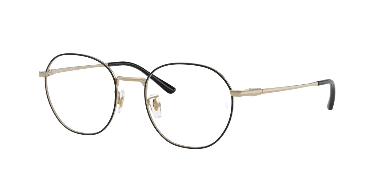 Ray-Ban RX8778D Black On Gold Eyeglasses