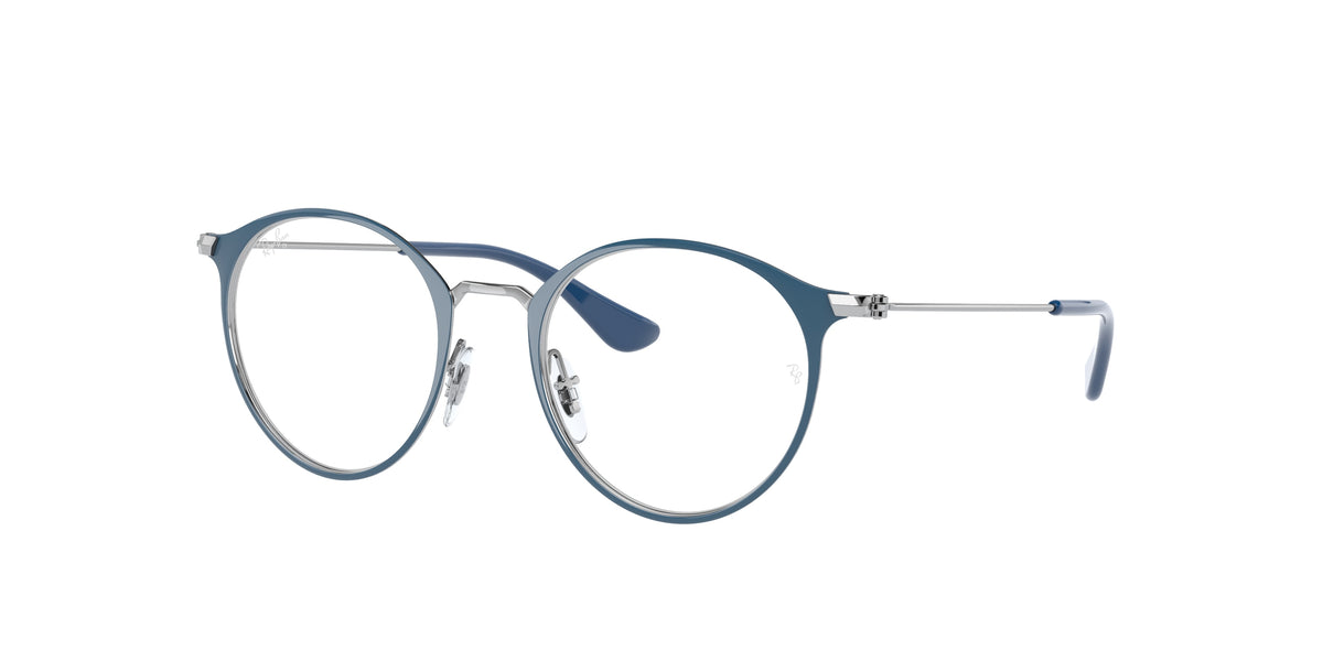 Ray-Ban RY1053 Blue On Silver Eyeglasses Kids