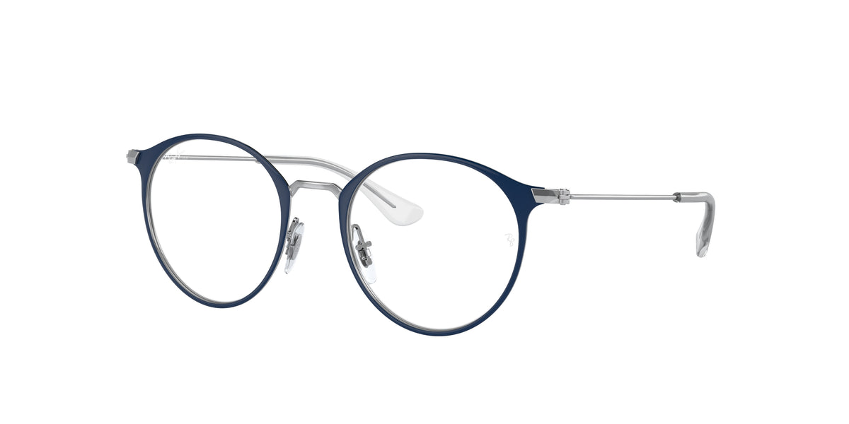 Ray-Ban RY1053 Blue On Silver Eyeglasses Kids