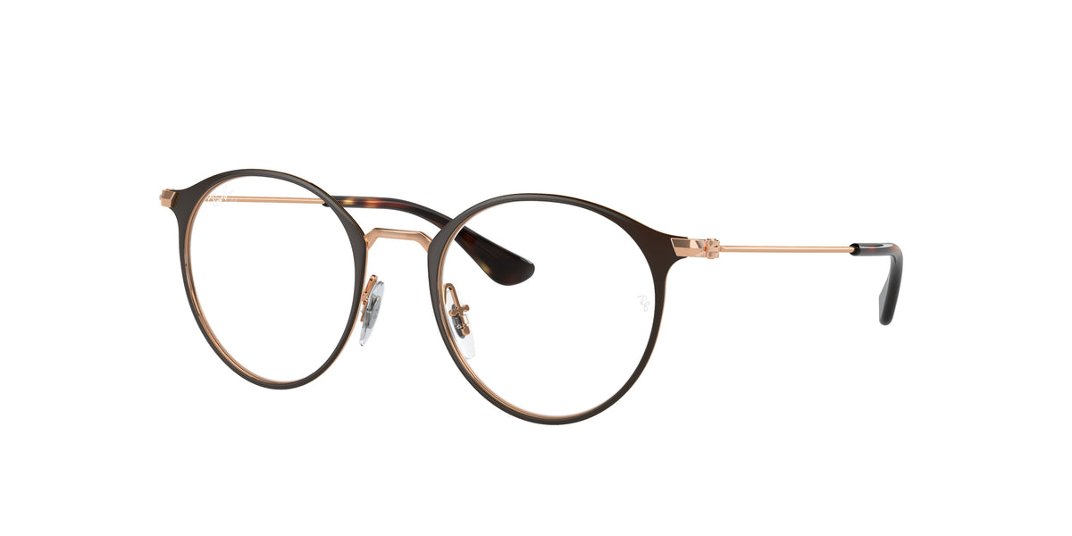 Ray-Ban RY1053 Brown On Rose Gold Eyeglasses Kids