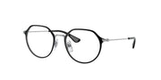 Ray-Ban RY1058 Black On Silver Eyeglasses Kids