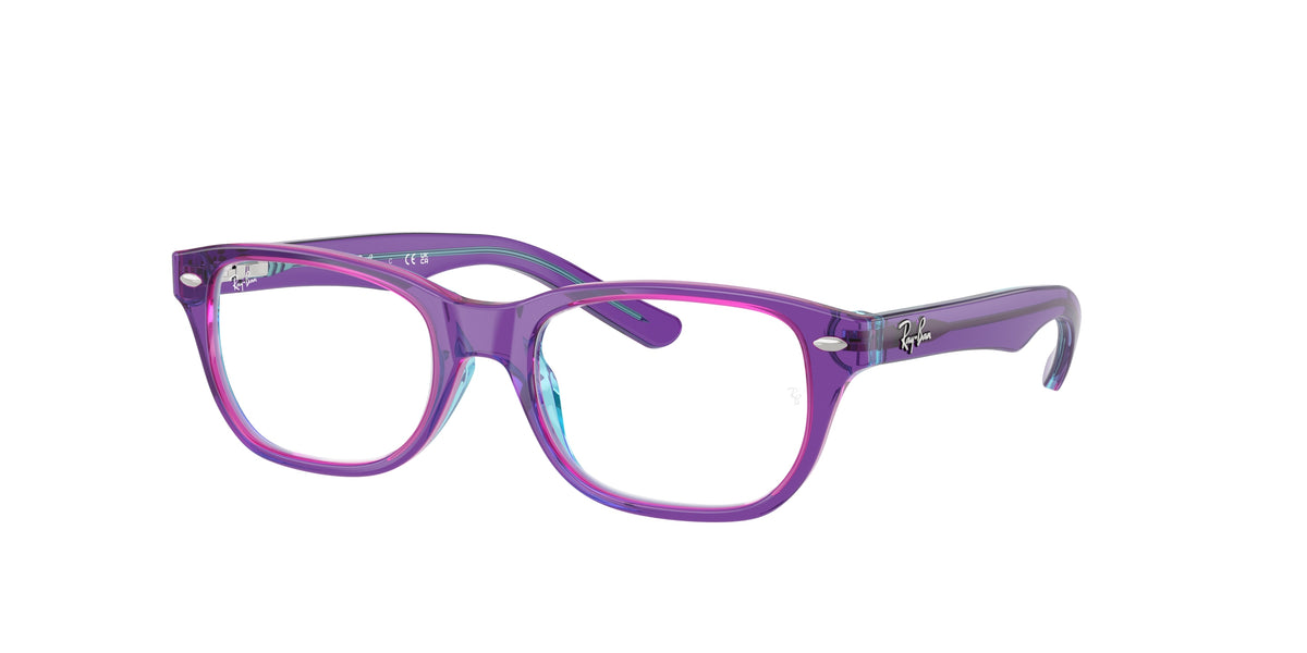 Ray-Ban RY1555F Transparent Violet & Light Blue Eyeglasses Kids