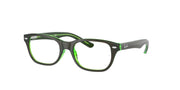 Ray-Ban RY1555 Brown On Green Fluo Eyeglasses Kids