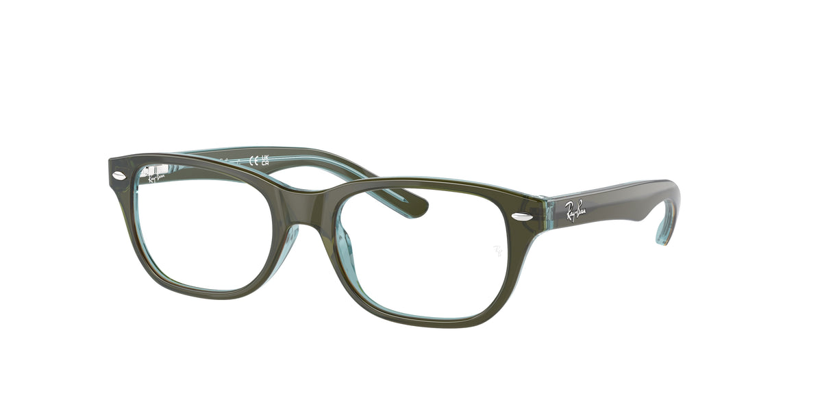 Ray-Ban RY1555 Top Green & Orange & Light Blue Eyeglasses Kids