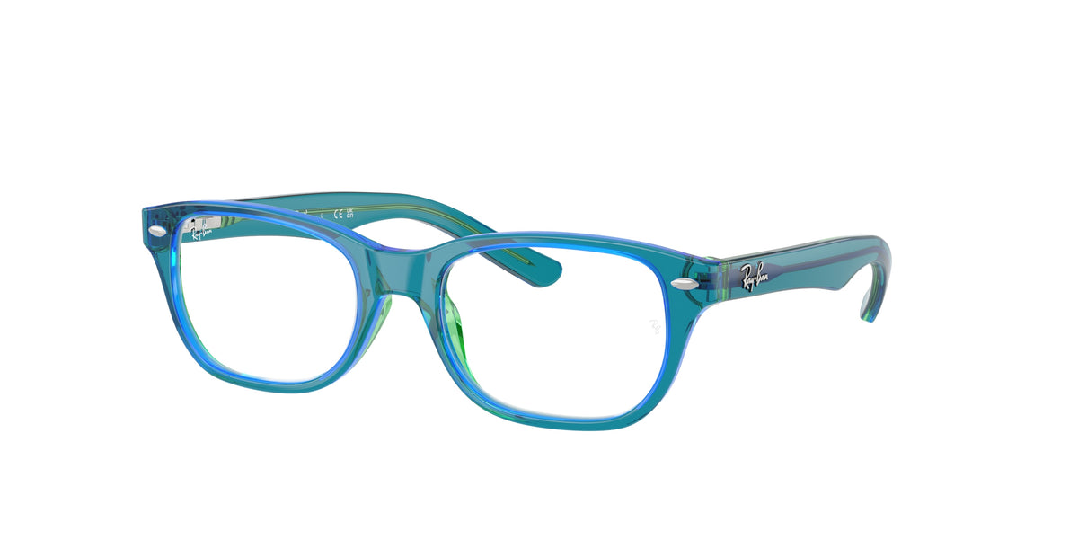 Ray-Ban RY1555 Transparent Blue & Green Eyeglasses Kids