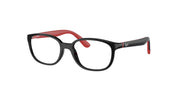 Ray-Ban RY1632F Black On Red Eyeglasses Kids