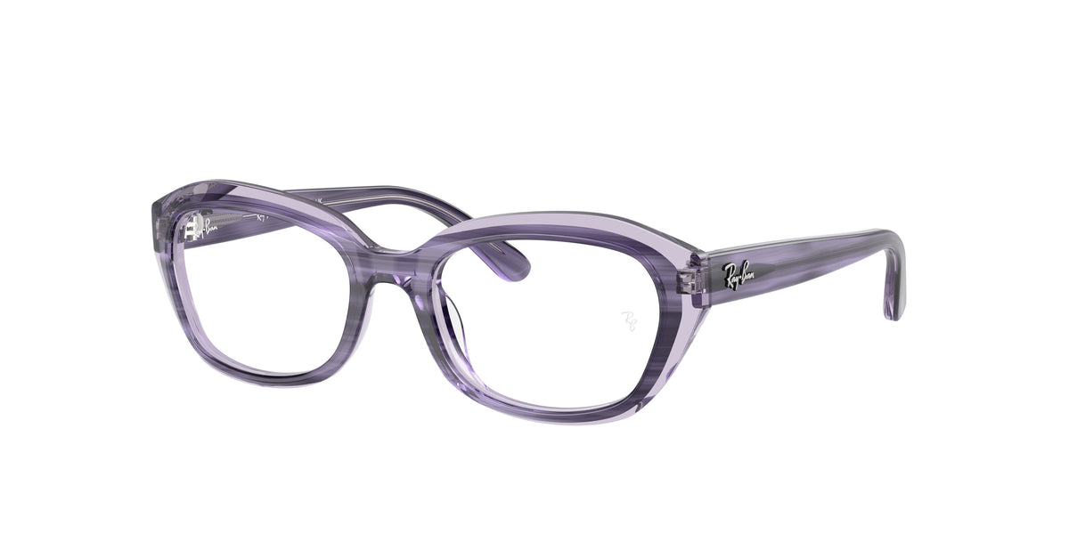 Ray-Ban RY1636 Striped Violet On Transparent Violet Eyeglasses Kids