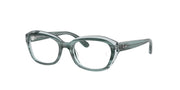 Ray-Ban RY1636 Striped Green On Transparent Green Eyeglasses Kids