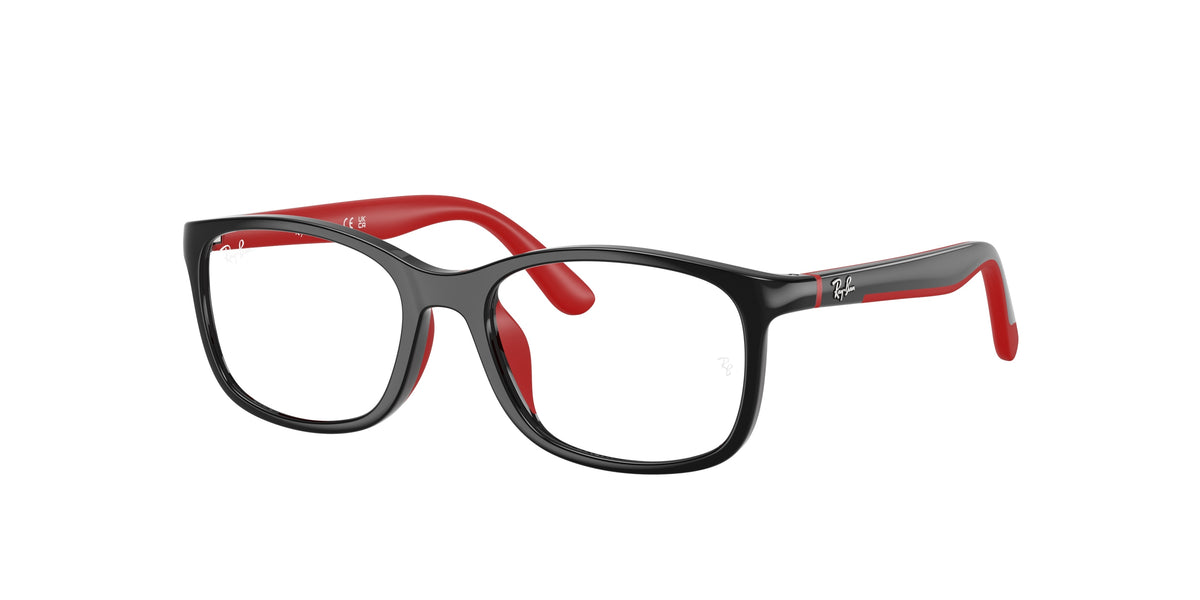 Ray-Ban RY1644 Black On Rubber Red Eyeglasses Kids
