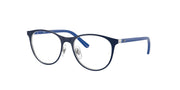 Ray-Ban RY9552V Matte Blue On Silver Eyeglasses Kids