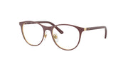 Ray-Ban RY9552V Dark Red On Arista Gold Eyeglasses Kids
