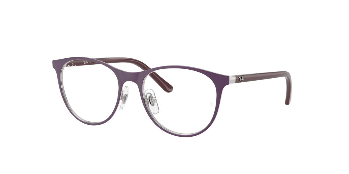 Ray-Ban RY9552V Matte Violet On Silver Eyeglasses Kids