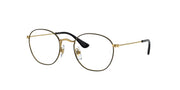 Ray-Ban RY9572V Black On Gold Eyeglasses Kids