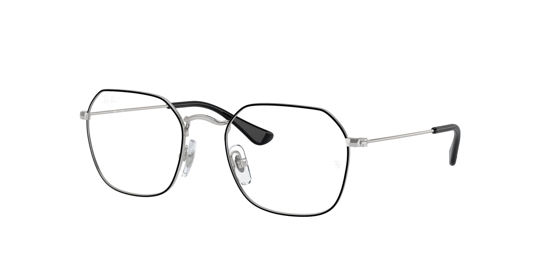 Ray-Ban RY9594V Black On Silver Eyeglasses Kids
