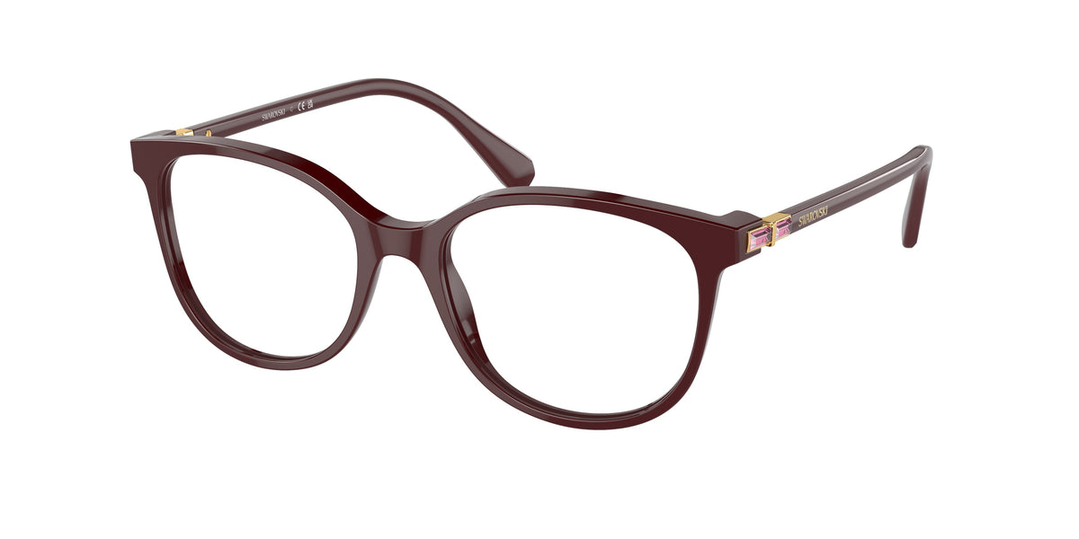 Swarovski SK2002F Solid Burgundy Eyeglasses