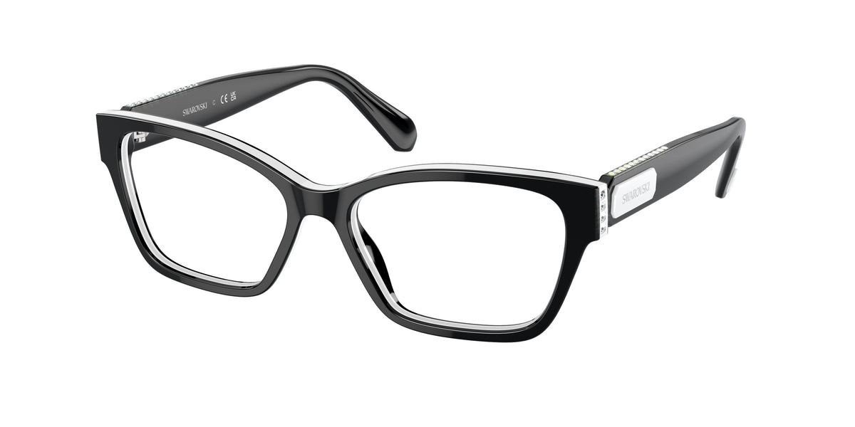 Swarovski SK2013 Black/White Eyeglasses