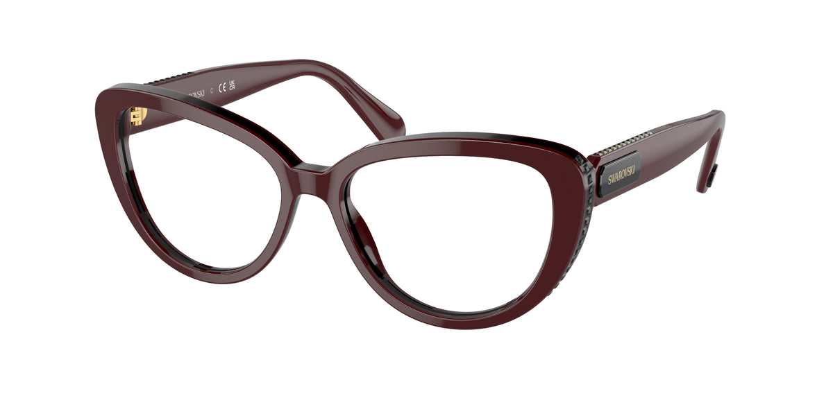 Swarovski SK2014 Burgundy Eyeglasses