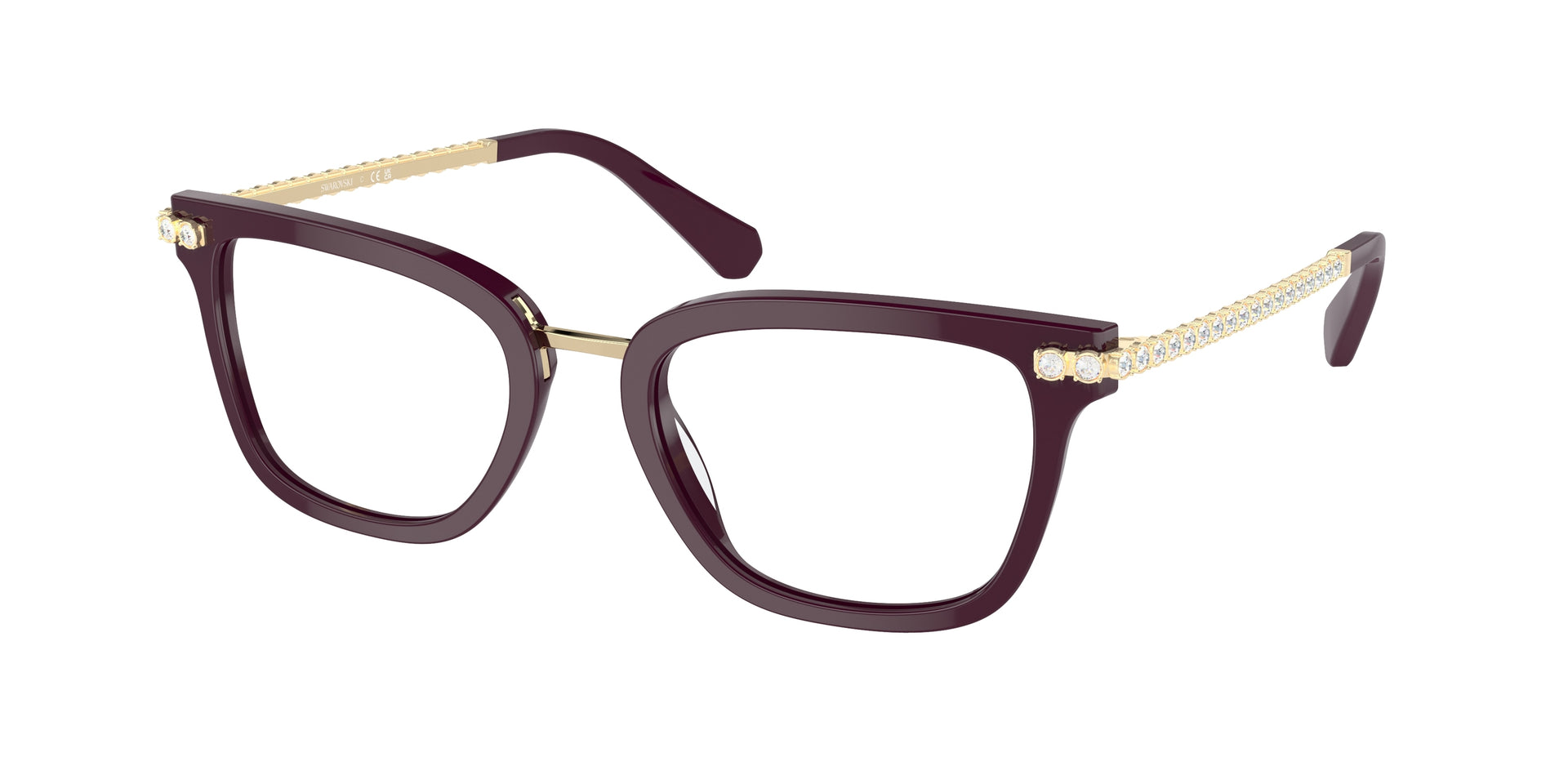Swarovski SK2018 Burgundy Eyeglasses