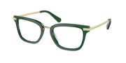 Swarovski SK2018 Dark Green Transparent Eyeglasses