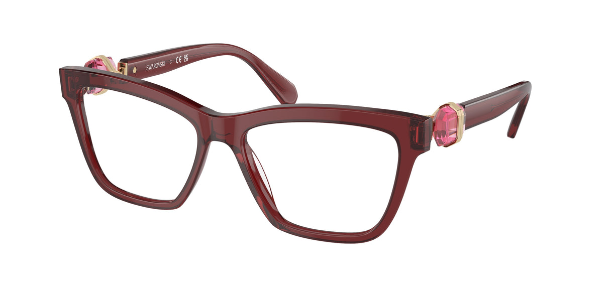 Swarovski SK2021 Trasparent Burgundy Eyeglasses