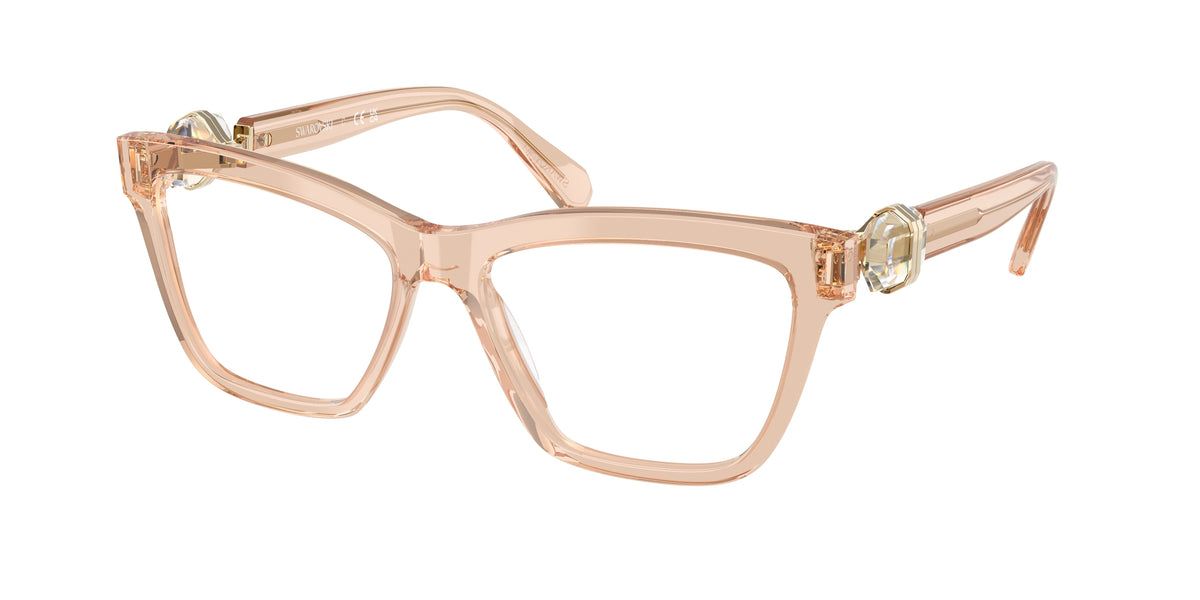Swarovski SK2021 Transparent Beige Eyeglasses
