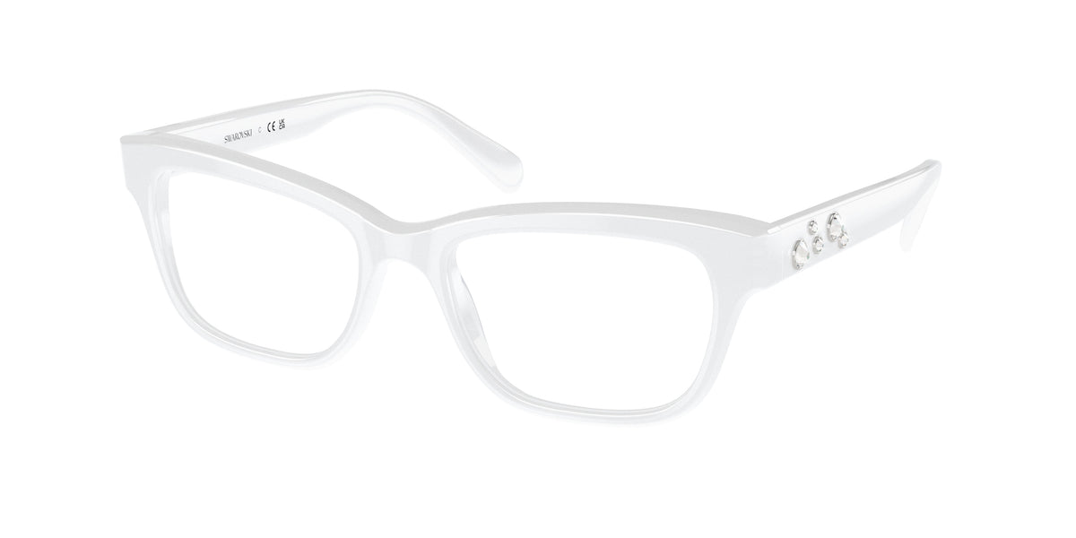 Swarovski SK2022 Opal White Eyeglasses