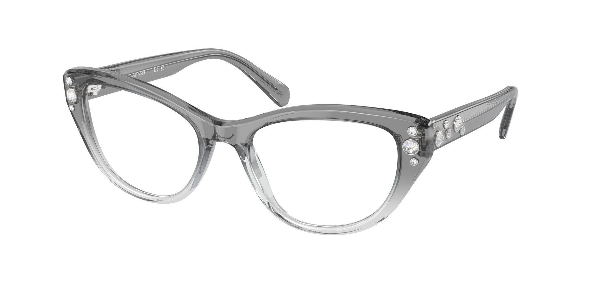 Swarovski SK2023 Grey Gradient Clear Eyeglasses