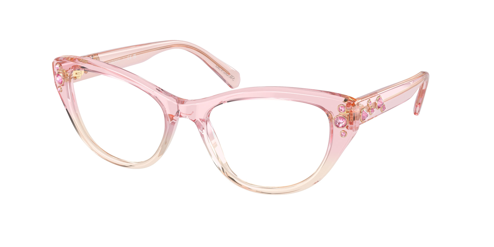 Swarovski SK2023 Pink Gradient Clear Eyeglasses