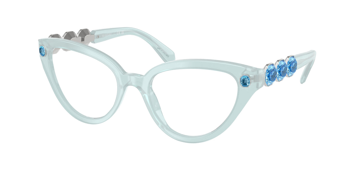 Swarovski SK2028F Milky Light Blue Eyeglasses