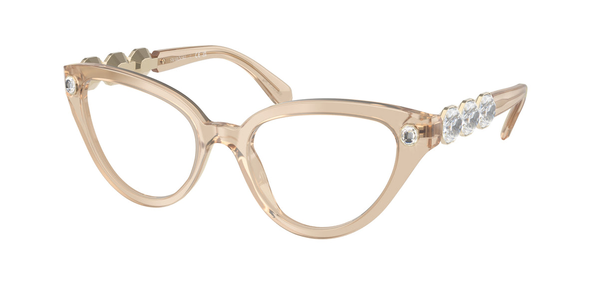 Swarovski SK2028F Milky Beige Eyeglasses