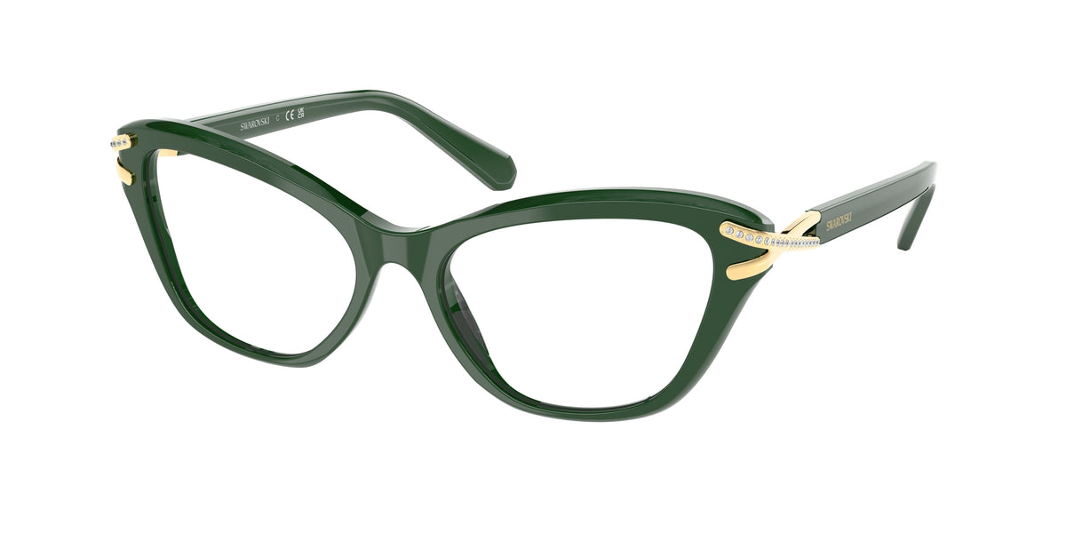 Swarovski SK2031 Dark Green Eyeglasses