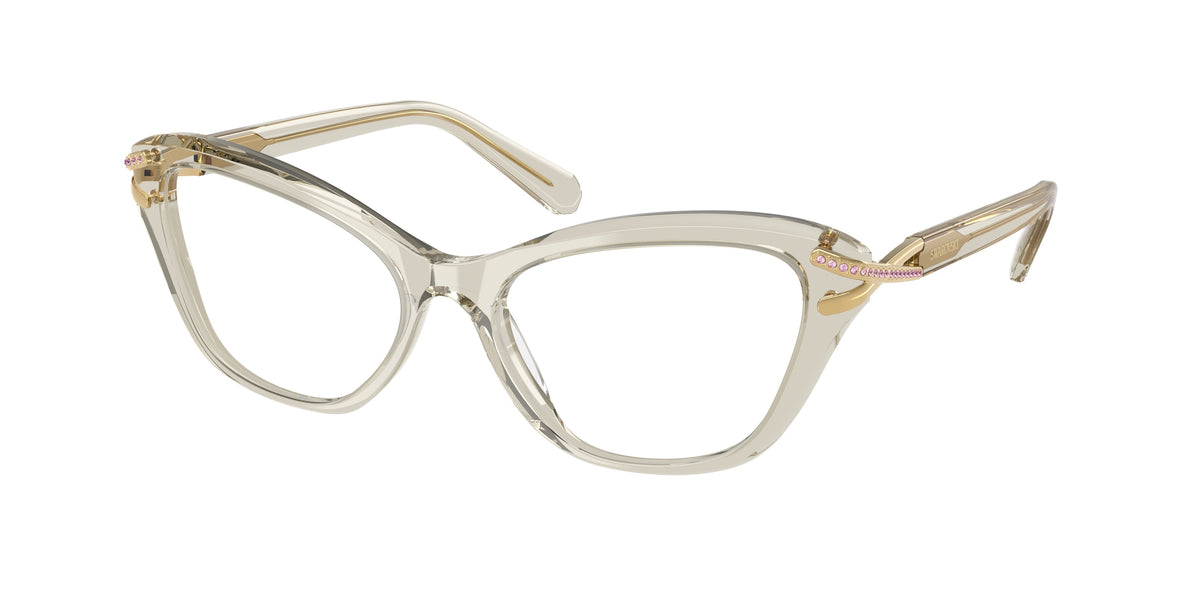 Swarovski SK2031 Transparent Beige Eyeglasses