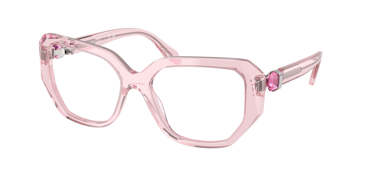 Swarovski SK2035 Transparent Pink Eyeglasses