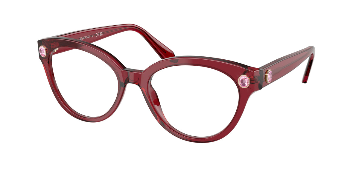 Swarovski SK2037 Transparent Burgundy Eyeglasses