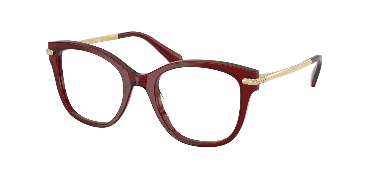 Swarovski SK2044 Transparent Burgundy Eyeglasses